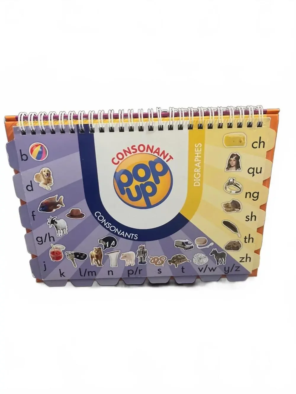 Consonant Pop-Up Phonics Flip Book Junior Learning 44 Sounds Educational Book